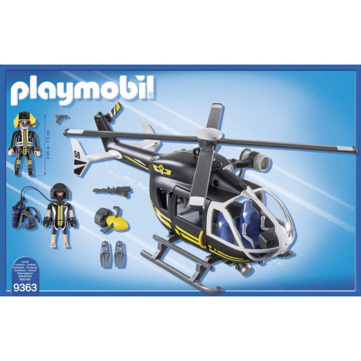 Playmobil Tactical Unit Helicopter For Children