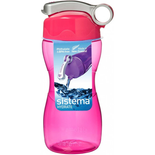 زجاجة ماء بلاستيك من سيستيما ، 475 مل ، زهري