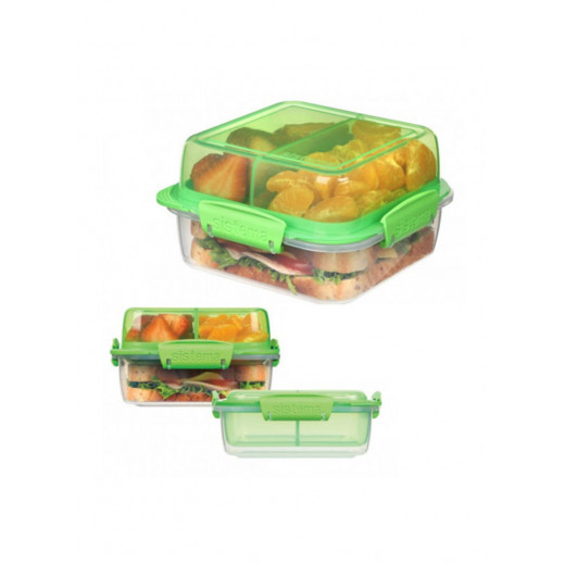 Sistema To Go Rectangle Lunch Stack Box, 1.24L - Blue