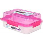 Sistema To Go Rectangle Lunch Stack Box, 1.8L - Pink