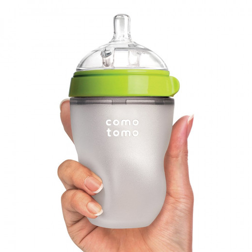 Comotomo Baby Bottle, Green, 8 Ounce / 250 ml