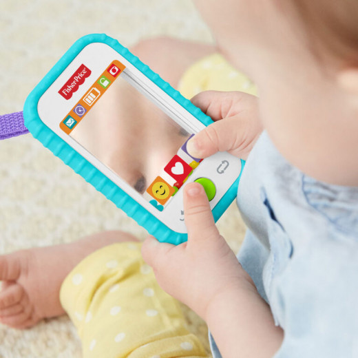 Fisher Price Selfie Fun Phone, Baby Rattle, Mirror and Teething Toy