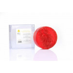 Iris Glycerin Soap with Natural Luffa 200g, Red