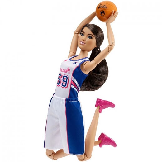 Barbie® Made to Move™ Basketball Player, Brunette with Basketball