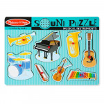 Melissa & Doug Musical Instruments Sound Puzzle, 8 Pieces