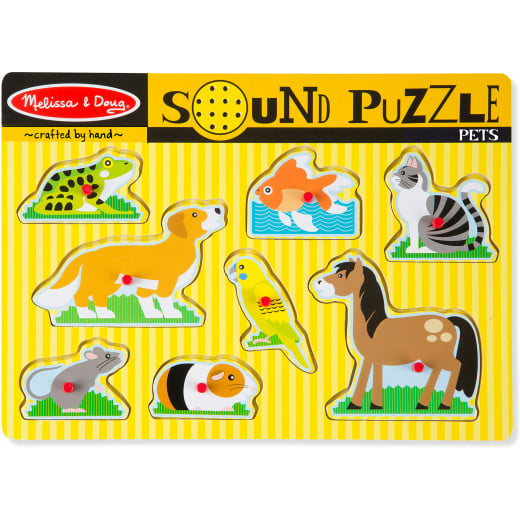 Melissa & Doug Pets Sound Puzzle - 8 Pieces
