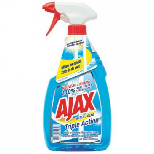 Ajax Triple Action Glass Cleaner, 750 ml