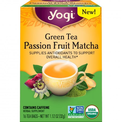 Yogi Tea, Green Tea, Passion Fruit Matcha