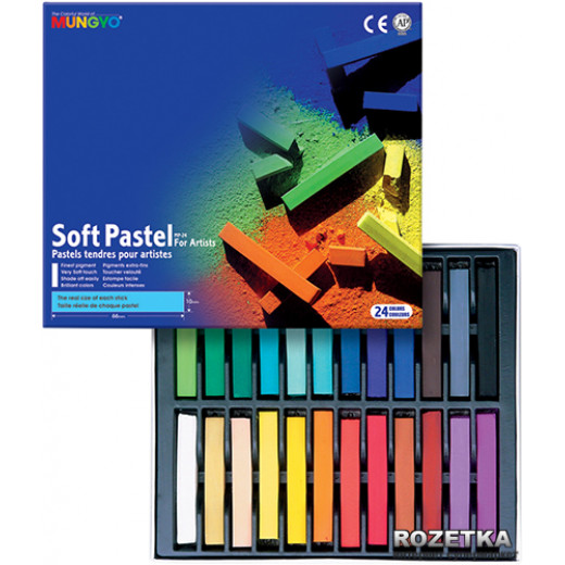 Mungyo Soft Pastels for Artists Box of 24