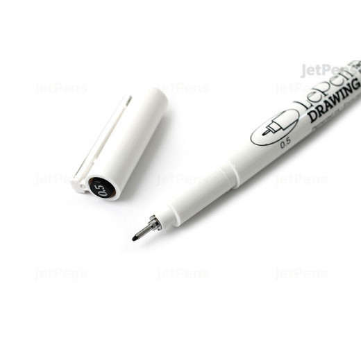 Marvy Drawing Pen - 0.5 mm - Black