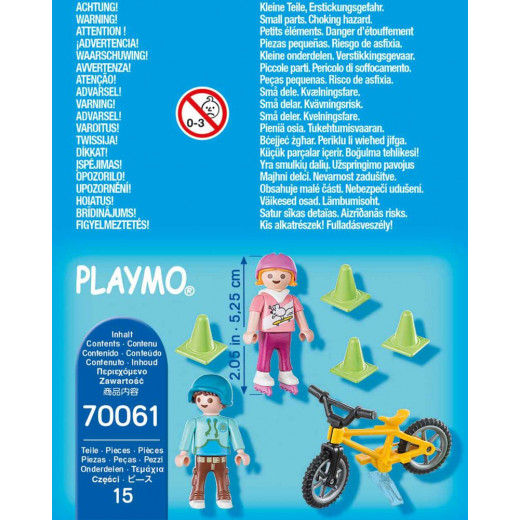 Playmobil Children With Skates And Bike 15 Pcs For Children