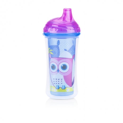Nuby Insulated Click-it Hard Spout Cup 270ml - Purple & Blue