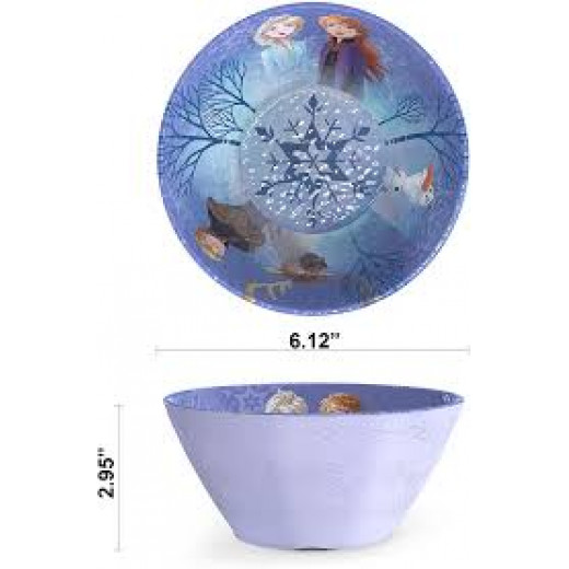 Zak Designs Frozen 2 6in Melamine Embossed Bowl