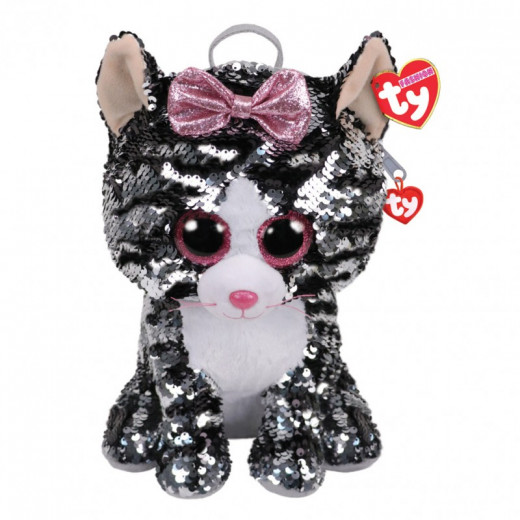 Ty Flippable Sequins Kiki Cat Backpack