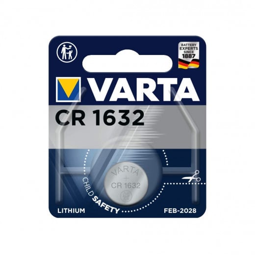 Varta Batteries Electronics Cr1632 Lithium Button Cell Battery 1-pack, Button Cells in Original Blister Pack of 1