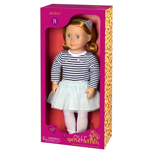 Our Generation Arlee Doll With Top and Tutu Skirt
