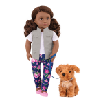 Our Generation, Malia, 18-inch Doll & Pet Set