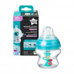 Tommee Tippee Advanced Anti-Colic Decorated Bottle X1, 150ml with Heat Sensing Tube