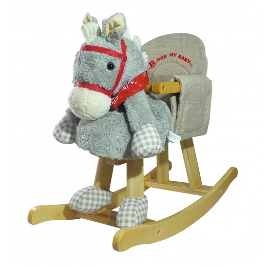 Farlin Package - ( aBaby - Wooden horse + Farlin Front Hold Baby Cuddler, Blue and Red	 )