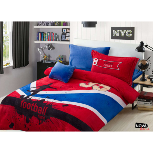 NOVA Comforter 5pcs Set Sport Twin Red