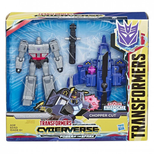 Hasbro Transformers Cyberverse Spark Armor Megatron & Chopper Cut
