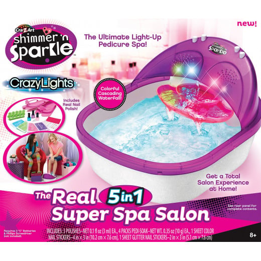Cra-Z-Art Shimmer N' Sparkle Super Spa Salon Pedicure Toy Set