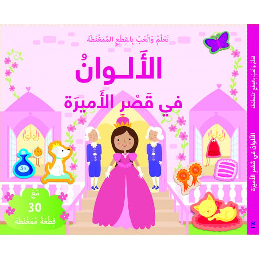 كتاب تعلم والعب بالقطع الممغنطة: الألوان في قصر الأميرة من مكتبة اسطفان