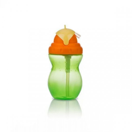 Nuby Flip-it Leakproof Straw Bottle (320ml), Green