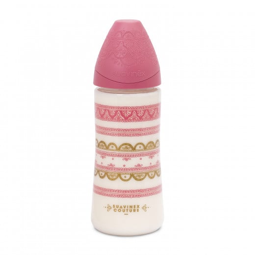 Suavinex - Premium Silicone Feeding Bottle 360ml - Pink