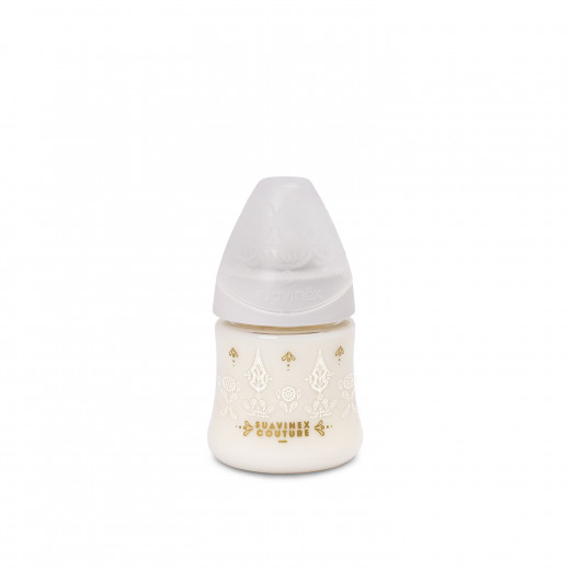 Suavinex - Premium Silicone Feeding Bottle 150ml - Natural White