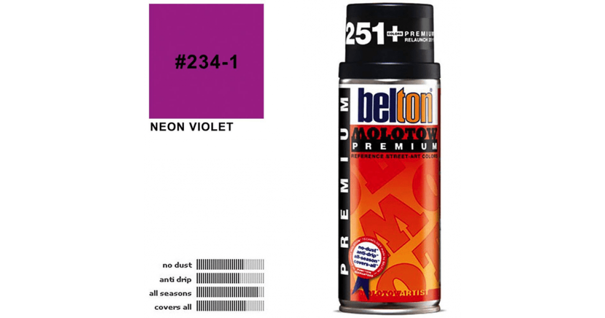 Molotow : Belton Premium Spray Paint : 400ml : Neon Pink 234