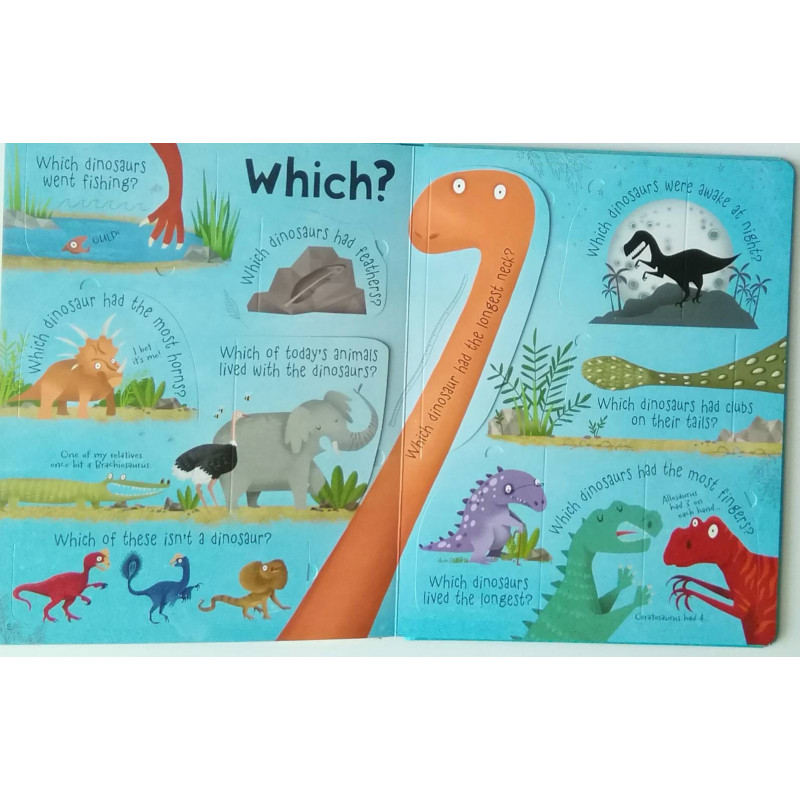 Usborne - Lift-the-Flap Questions and Answers About Dinosaurs | Usborne | |  Jordan-Amman | Buy & Review