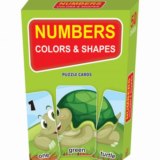 Learning Express - بطاقات ألغاز الأرقام والألوان