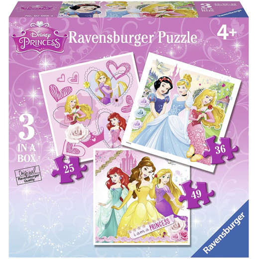 Ravensburger I'm A Princess Children's 3 In A Box Puzzle