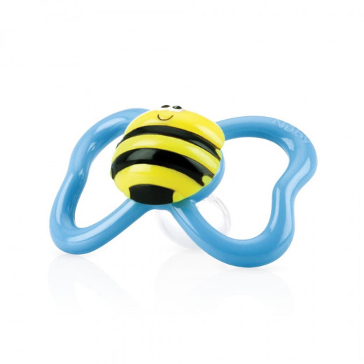 Nuby Pacifiers 3D Bug 6-18m, Light Blue