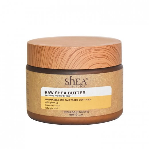 Shea Miracles Unrefined Raw Shea Butter, 150 ml