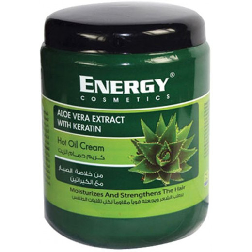 Energy Cosmetics Aloe Vera Extract Hot Oil Cream with Keratin, 500ml