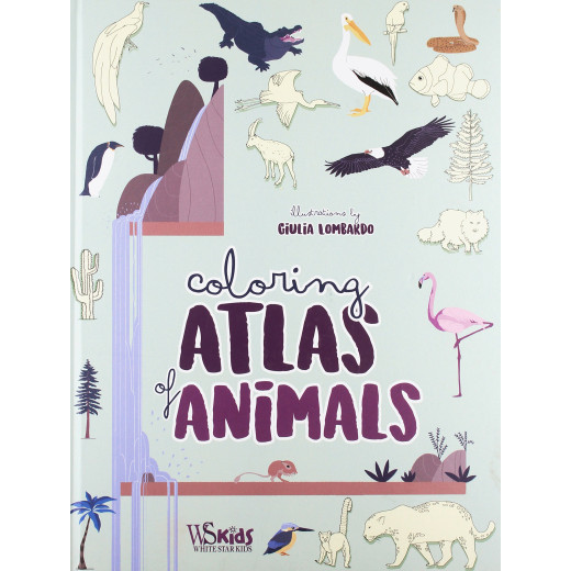 White Star - Animal Coloring Atlas Hardcover