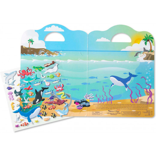 Melissa & Doug Reusable Puffy Sticker Play Set: Ocean