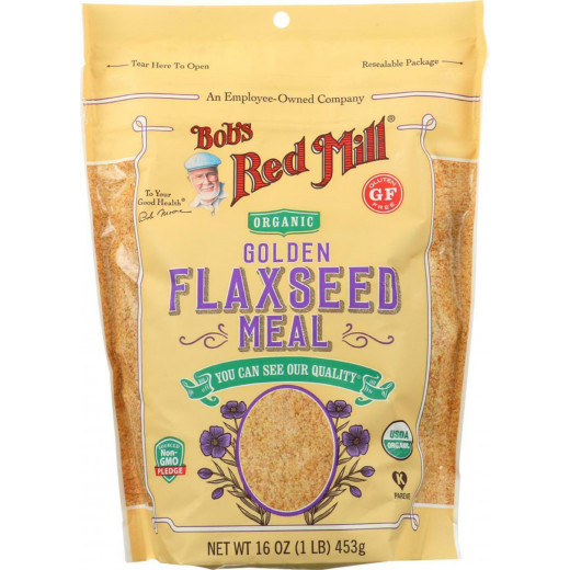 Bob's Red Mill Organic Flaxseed Meal Golden, Pack of 4, 453 Gram