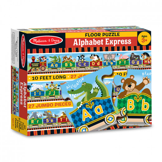Melissa & Doug Alphabet Express Floor Puzzle, 27 Pieces