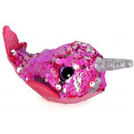 T&Y Ty Teeny Flippables Nelly - Sequin Pink Narwhal 4"