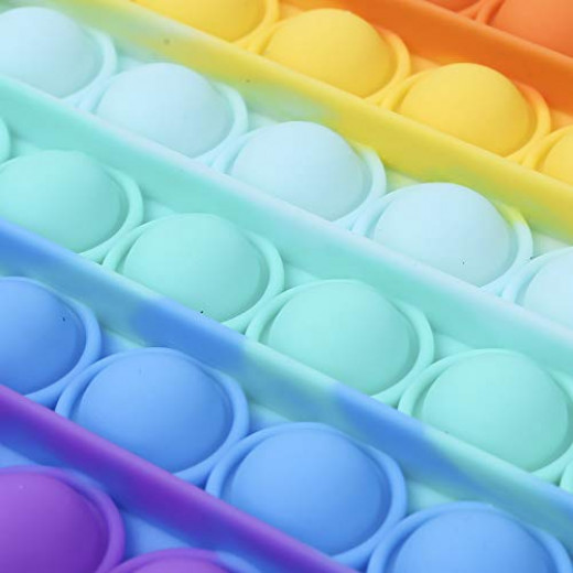 Chuckle & Roar Push Pop Bubble - Fidget Toy - Quadrat Rainbow