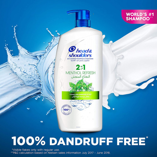 Head & Shoulders Menthol Refresh 2in1 Anti-Dandruff Shampoo with Conditioner 900 ml