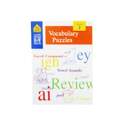 School Zone, Vocabulary Puzzles Workbook Grade 2