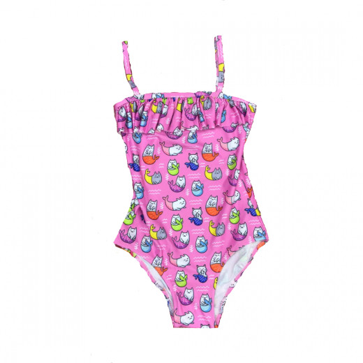 Slipstop Swimsuit Pinky Jolly Girls From 6-7 Years
