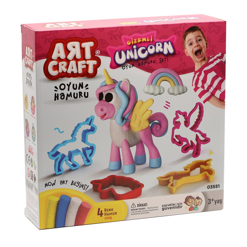 Art Craft Unicorn Dough Set 200 Gr | Toy Store | Arts & Crafts | Clay & Dough