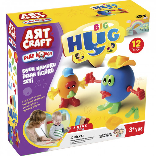 Art Craft- Big Hug Clay Set - Toy Clay - Big Hug Clay Playset 150 Gr