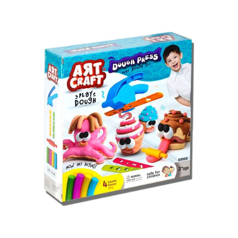 Art Craft Hand Press Dough Set 200 Gr | Toy Store | Arts & Crafts | Clay & Dough