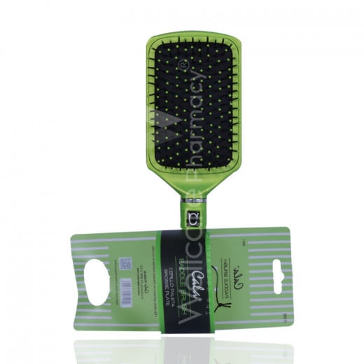 Hair Detangler: Green Paddle Brush Large